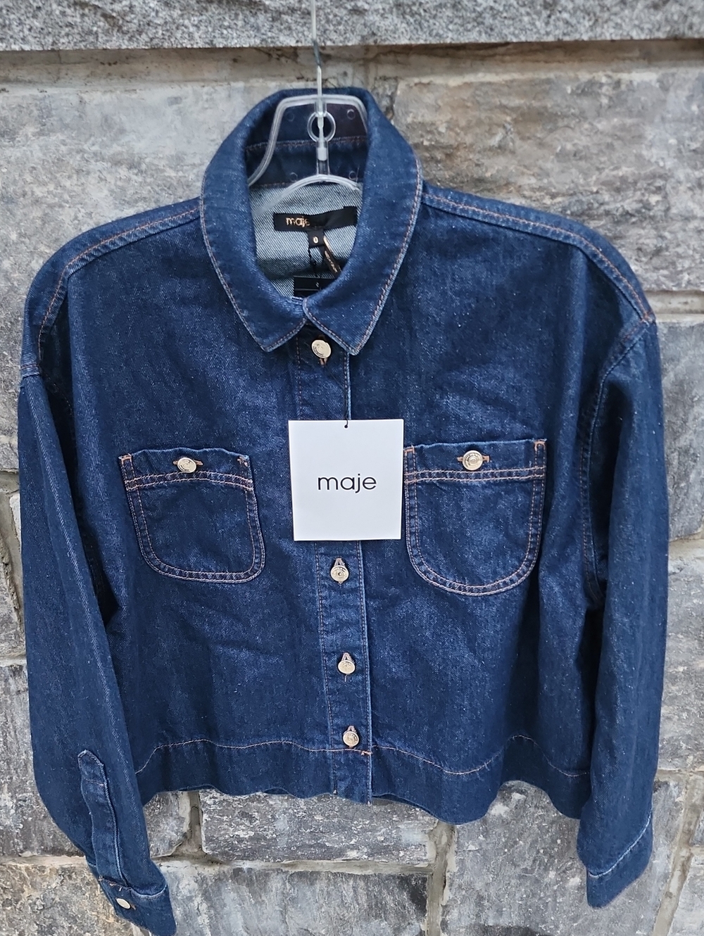 Maje Denim Jacket size 0